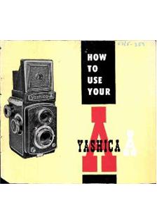 Yashica A manual. Camera Instructions.